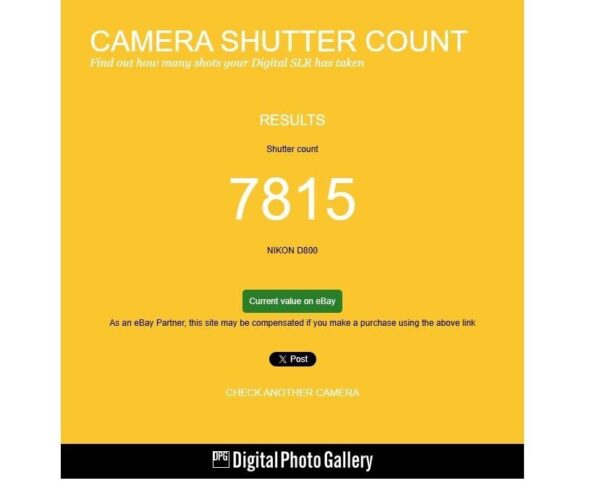Nikon D800 36.3Mp Digital Slr Camera Body - Image 7