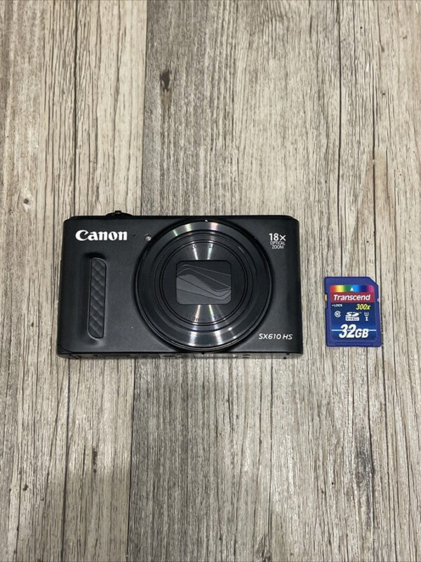 Canon Powershot Sx610 Hs Wi-Fi 20.2Mp Digital Camera - Black - Image 2