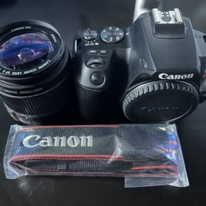 Canon Eos Rebel Sl3 24.1Mp Digital Camera Black W/ 18-55Mm Lens Low Shutter