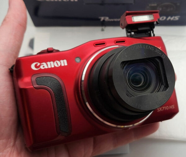 Canon Powershot Sx710 Hs Compact Digital Camera Red Near Mint With Box - Image 9