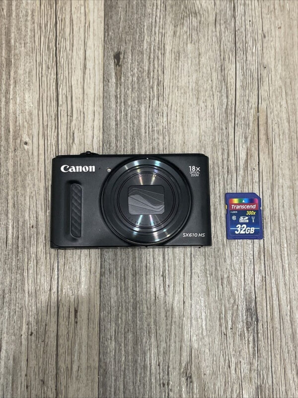 Canon Powershot Sx610 Hs Wi-Fi 20.2Mp Digital Camera - Black