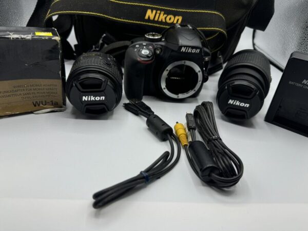 Nikon D3300 24.2Mp Digital Slr Camera  18-55Mm/55-200Mm - Image 3