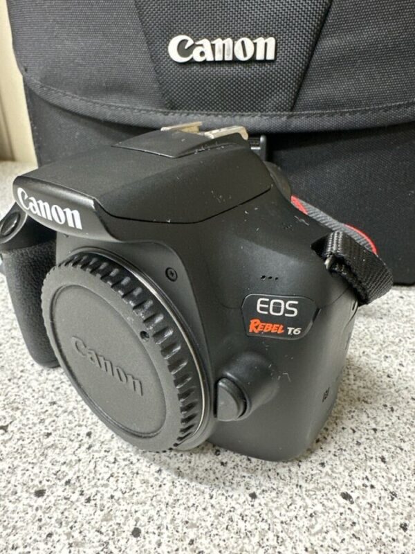 Canon Eos Rebel T6 Camera & 18-55Mm Lens & 75-300 Lens + Bag (E14001913) - Image 3