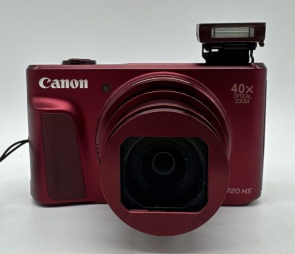 Canon Powershot Sx720 Hs Digital 20.3Mp Camera Bundle- Red - Read Description