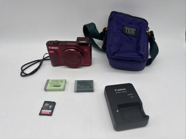 Canon Powershot Sx720 Hs Digital 20.3Mp Camera Bundle- Red - Read Description - Image 3