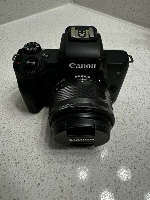 Canon Eos M50 Mark Ii 4K 24.1Mp 15-45Mm Lens Digital Camera With Extras - Image 2