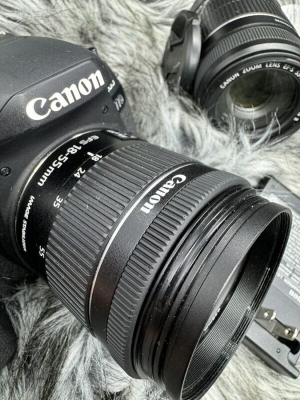 Canon Eos 77D 24.2 Mp Digital Slr Camera With Ef-S 18-55Mm & Ef-S 55-250Mm Lenses - Image 4