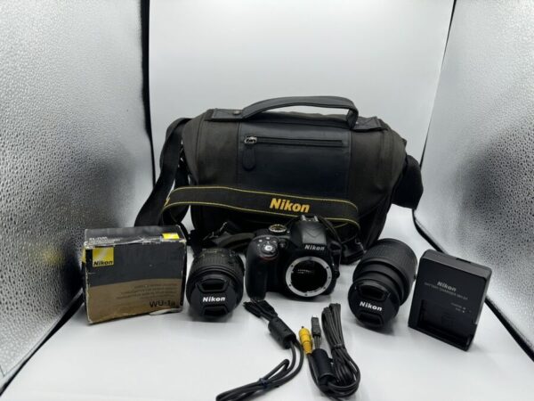 Nikon D3300 24.2Mp Digital Slr Camera  18-55Mm/55-200Mm