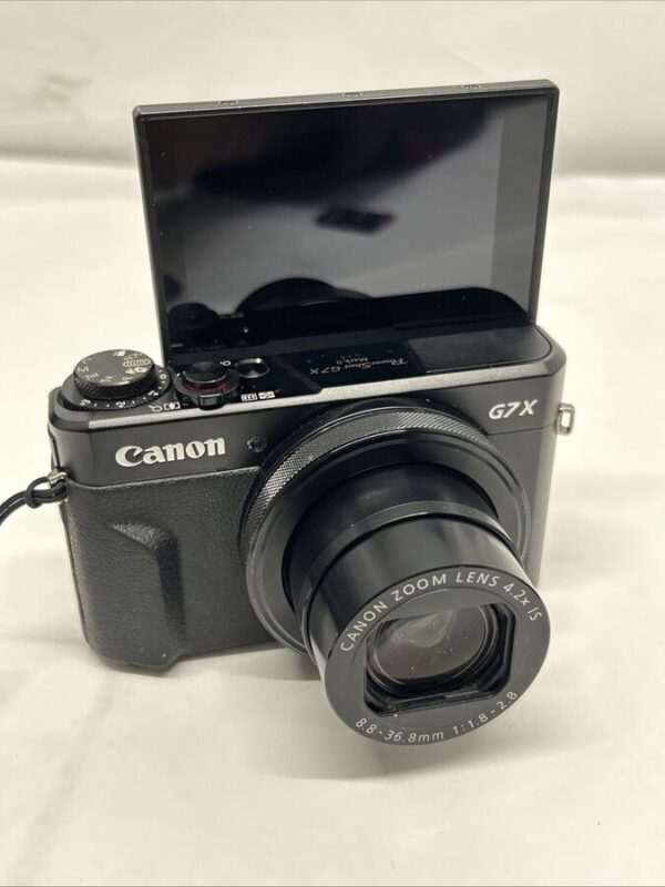 Canon Powershot G7 X Mark Ii 20.1Mp Compact Digital Point And Shoot Camera + 128 Sd Card Black - Image 3
