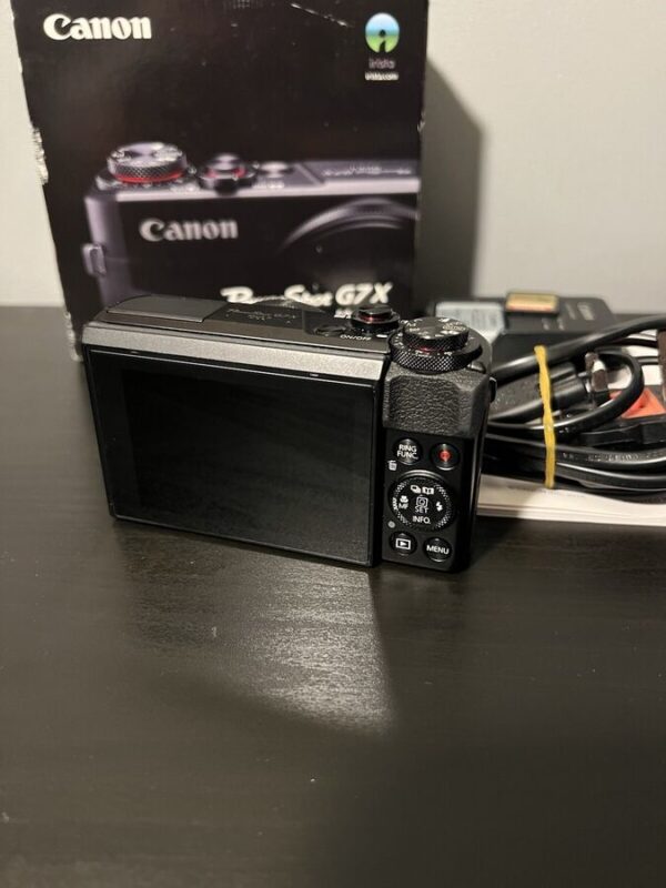 Canon Powershot G7 X Mark Ii Compact Camera - Black + 128 Sd Card - Image 3