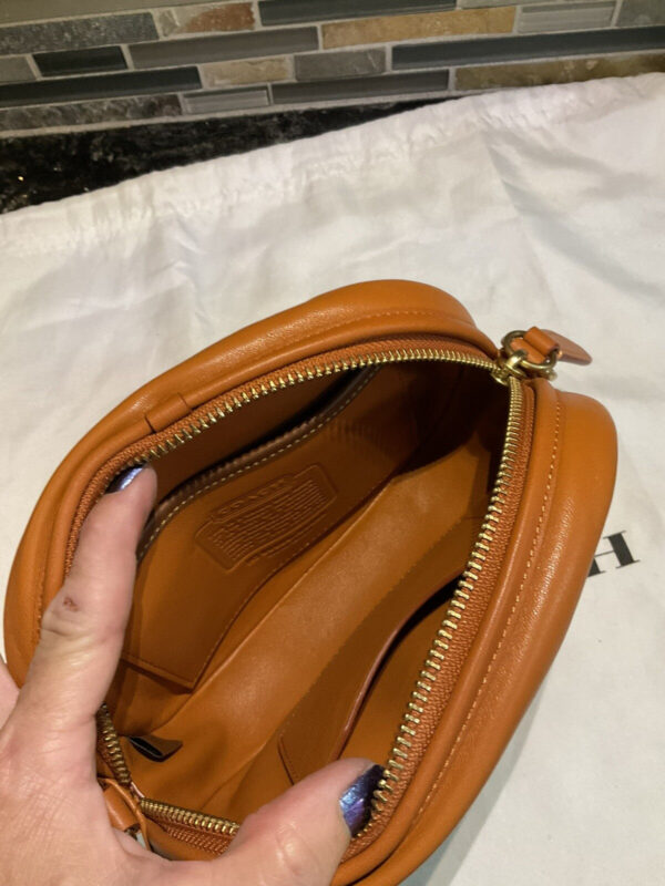 COACH Quilting Napa Leather Camera Shoulder Crossbody Bag C4814 Canyon SAMPLE - Image 7