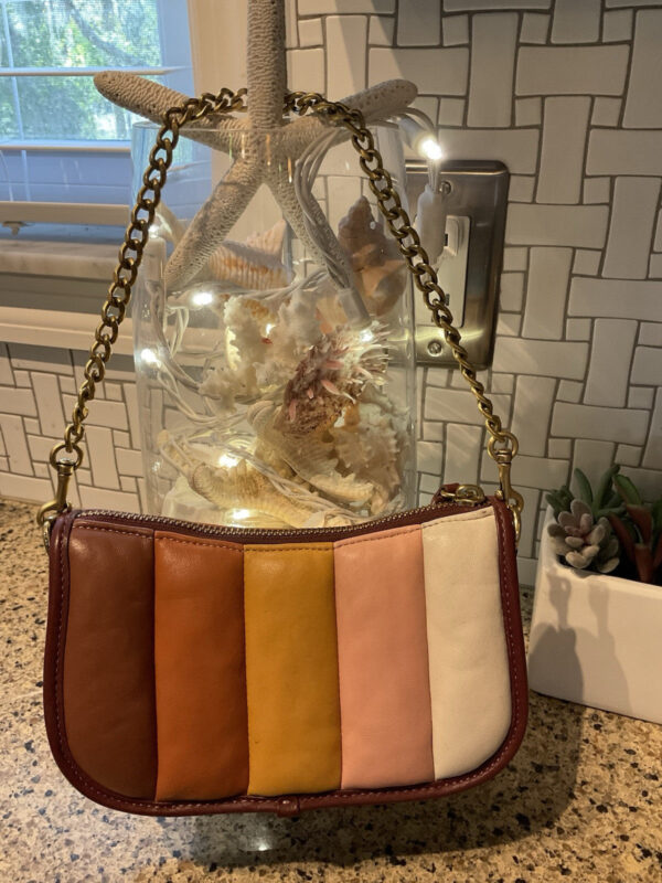 Coach 1941 Swinger 20 With Quilting Nappa Leather Brass/Wine Multi C3490 - Image 2