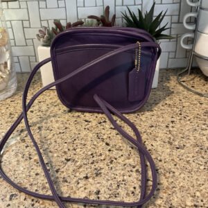 COACH VINTAGE HADLEY ZIP LEATHER CROSSBODY 9935 USA Purple