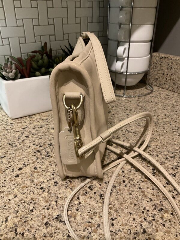 Vintage Coach Bonnie Cashin Leather Clutch/Basic Bag Crossbody Bone 9455 - Image 4
