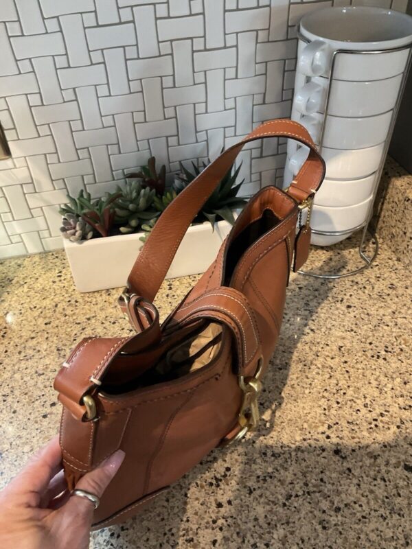 Coach Vintage Hamptons Leather Shoulder Hobo Bag 11043 Gossip Girl Cognac - Image 11