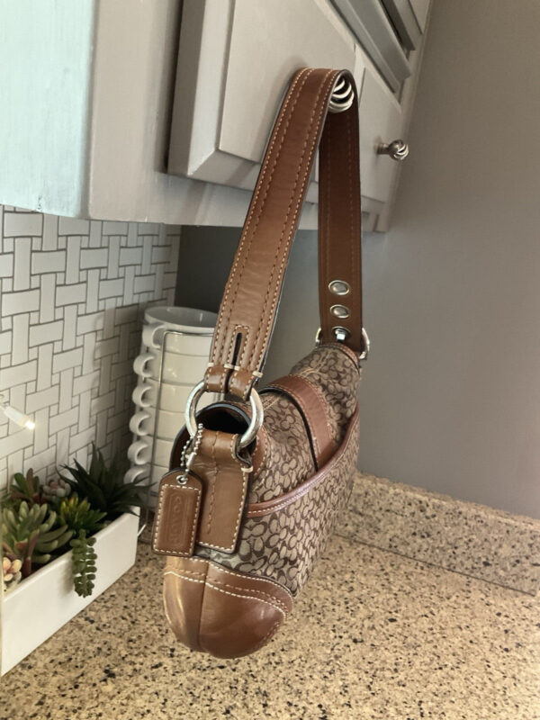 COACH Vintage SOHO Signature Buckle Flap Leather Bag 10925 Brown - Image 5