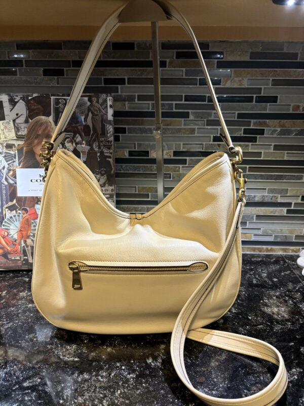 Coach C6340 Tabby Hobo Shoulder Handbag  Leather Chalk Ivory - Image 2