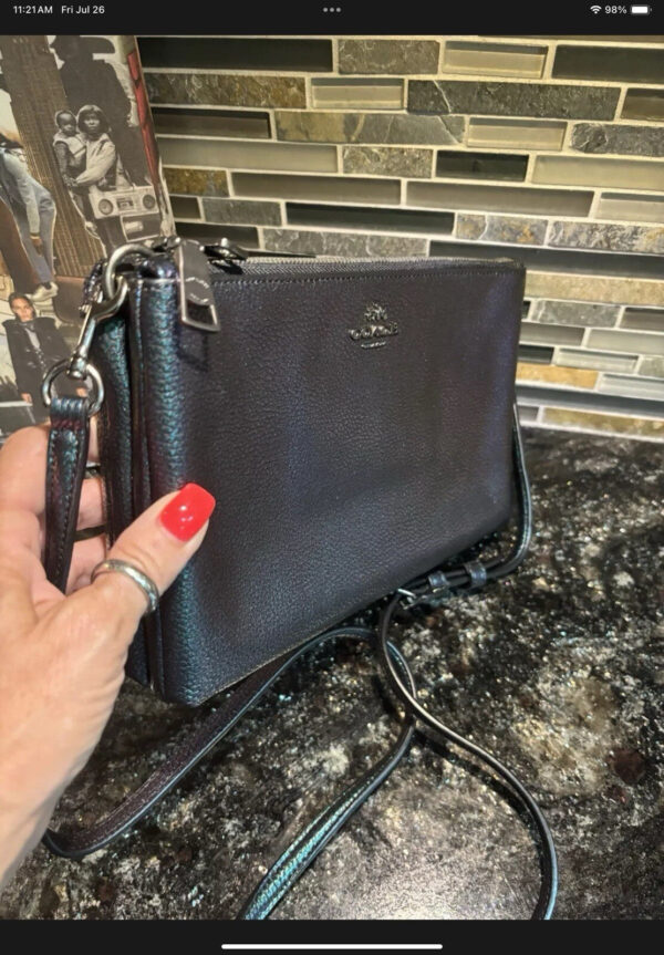 Coach Lyla Crossbody NASA Hologram Iridescent Mermaid Oil Slick Leather 22555 - Image 4