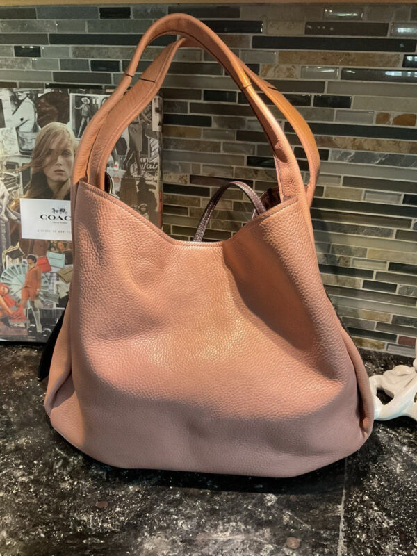 COACH 1941 BANDIT HOBO 39 Glovetanned Pebble Leather Handbag MELON 87363 - Image 2