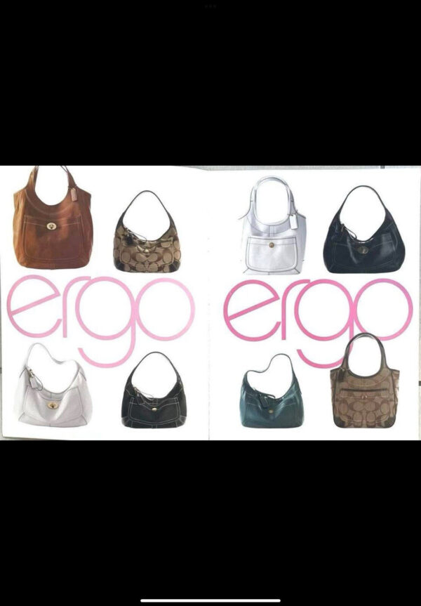 COACH Vintage Ergo Glovetanned Leather Shoulder Bag 10740 Black - Image 10