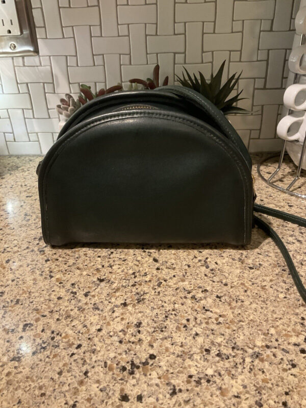 COACH VINTAGE KIMBALL Zip Glovetanned Leather Crossbody  Bag 9911 Forest Green - Image 2