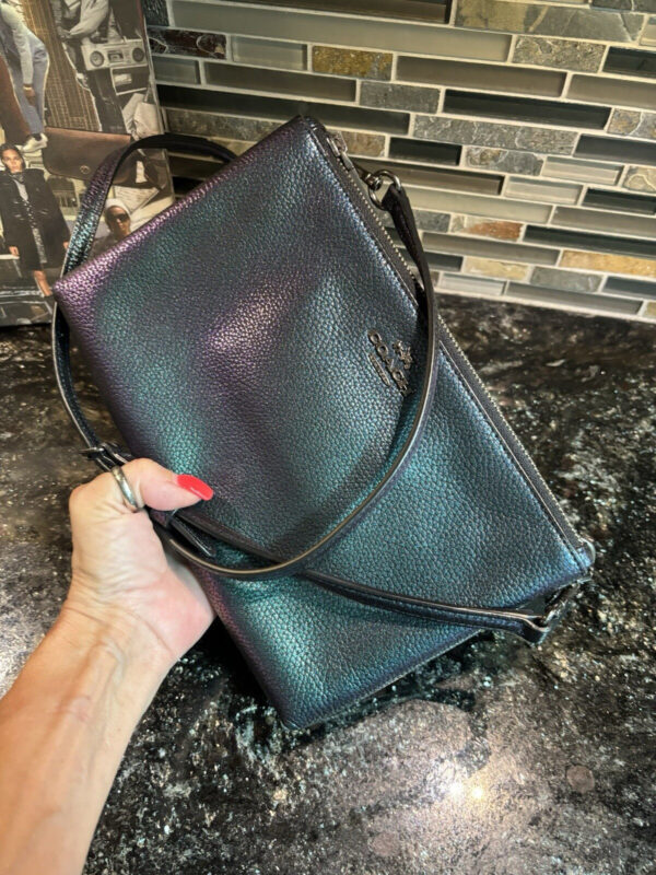 Coach Lyla Crossbody NASA Hologram Iridescent Mermaid Oil Slick Leather 22555 - Image 3
