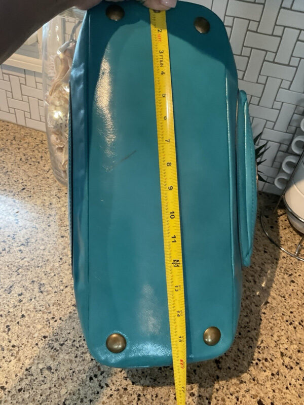Coach Legacy Turquoise Patent Calf Leather Francine & Wallet 12295 - Image 14