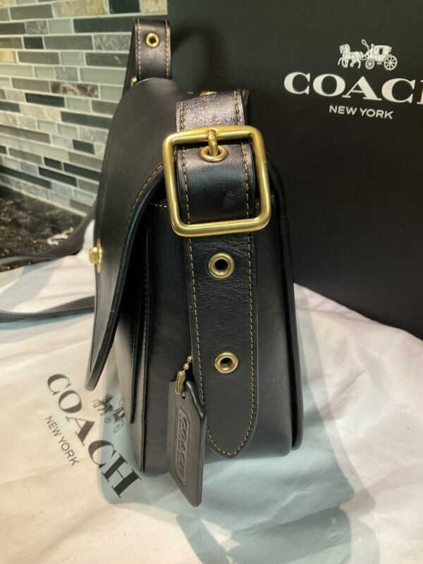 COACH 1941 Glovetanned Leather Rambler Crossbody shoulder Bag 89127 Black Ltd Ed - Image 3