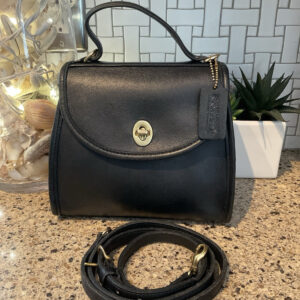 Coach Vintage Regina Satchel Mahogany Brass Glovetanned Leather 9983