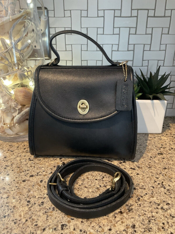 Coach Vintage Regina Satchel Mahogany Brass Glovetanned Leather 9983