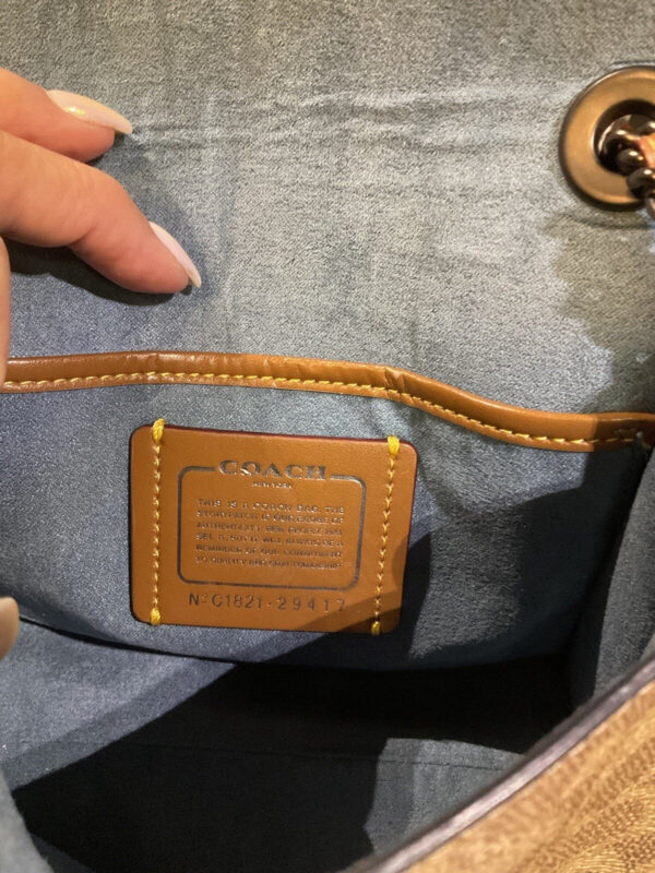 Coach Parker 18 With Tea Rose Signature Canvas/Leather Multi/Brass 29417 - Image 14