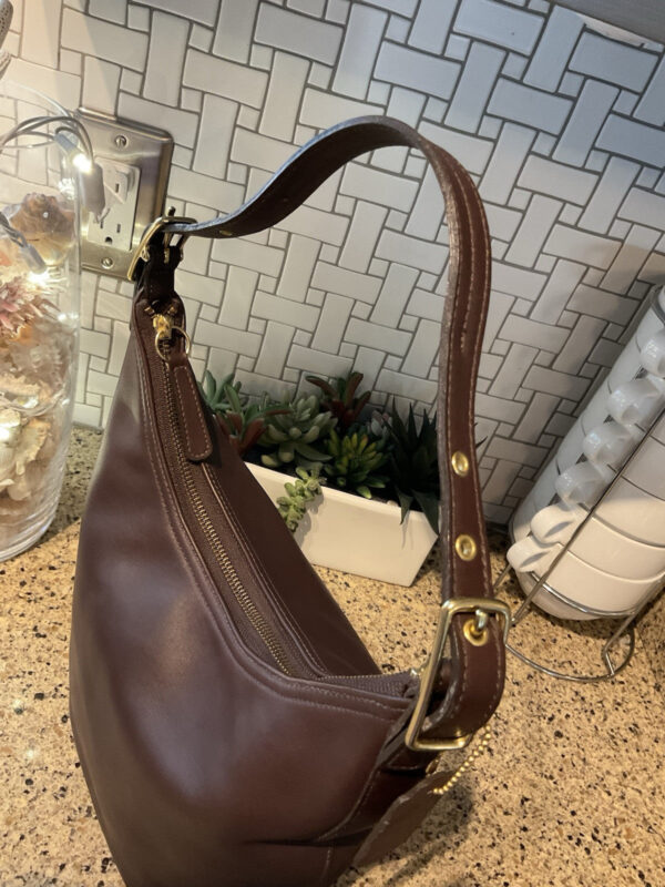 Coach Vintage Legacy West  Hobo  Glovetanned Leather Mahogany Brown 9823 - Image 6