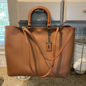 COACH 1941 Rogue Tote Glovetanned Leather Saddle 59136