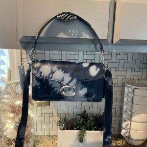 Tabby Shoulder Bag 20 With Tie Dye Print Leather CU079