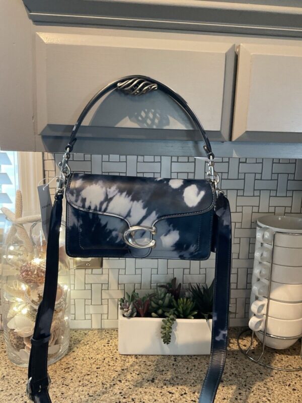 Tabby Shoulder Bag 20 With Tie Dye Print Leather CU079