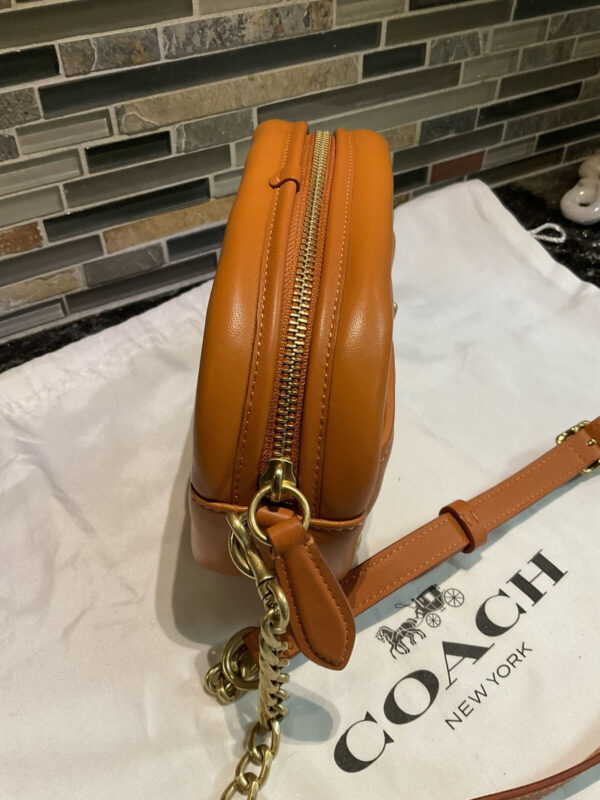 COACH Quilting Napa Leather Camera Shoulder Crossbody Bag C4814 Canyon SAMPLE - Image 3