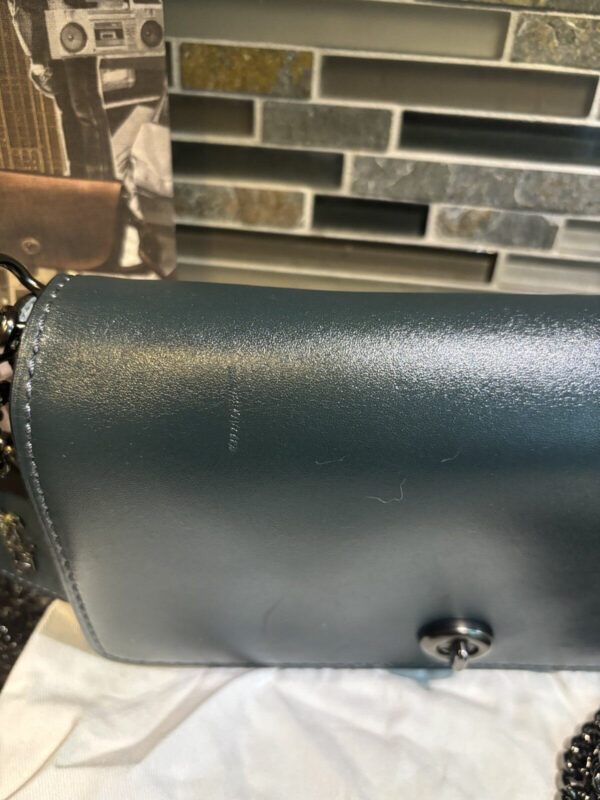 COACH 1941 DINKY CROSSBODY CLUTCH Glovetanned Leather Green 37296 - Image 9