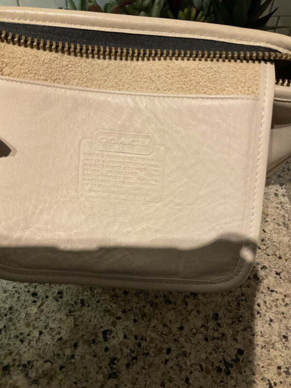 Vintage Coach Bonnie Cashin Leather Clutch/Basic Bag Crossbody Bone 9455 - Image 11