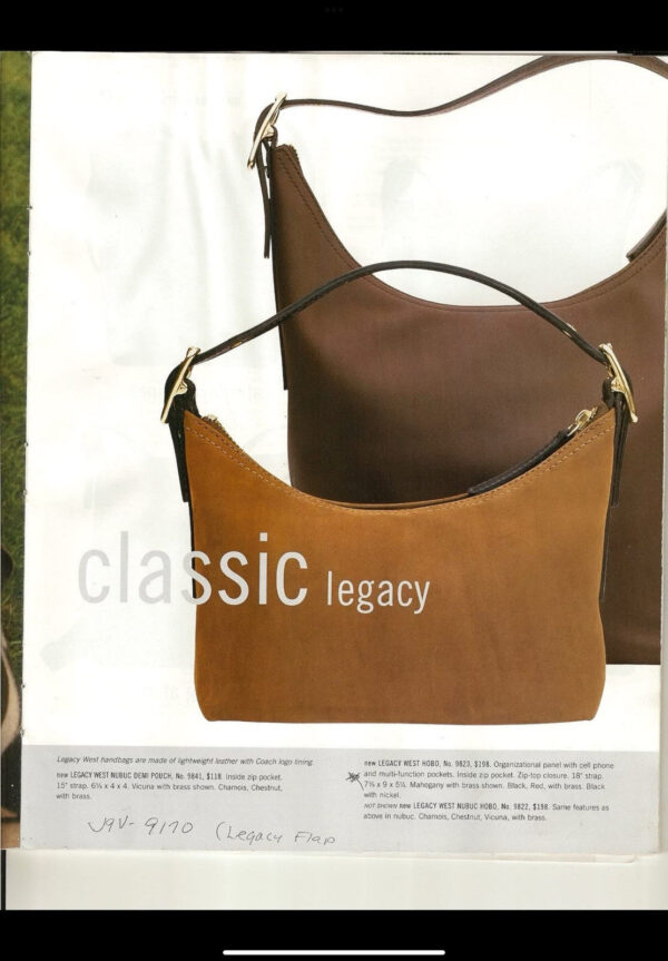 Coach Vintage Legacy West  Hobo  Glovetanned Leather Mahogany Brown 9823 - Image 13