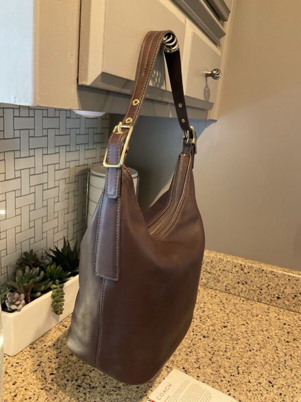 Coach Vintage Legacy West  Hobo  Glovetanned Leather Mahogany Brown 9823 - Image 4