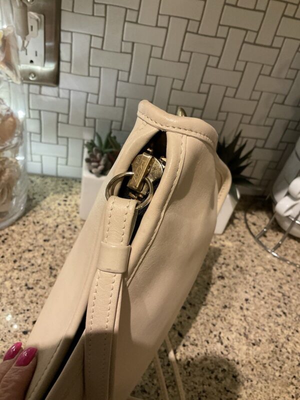 Vintage Coach Bonnie Cashin Leather Clutch/Basic Bag Crossbody Bone 9455 - Image 6