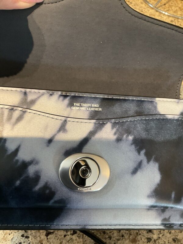Tabby Shoulder Bag 20 With Tie Dye Print Leather CU079 - Image 7