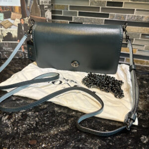 COACH 1941 DINKY CROSSBODY CLUTCH Glovetanned Leather Green 37296