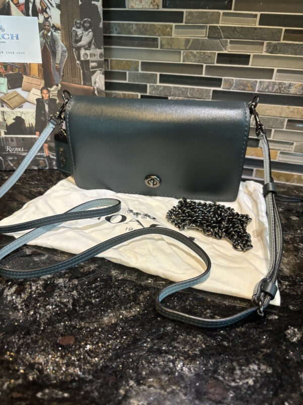 COACH 1941 DINKY CROSSBODY CLUTCH Glovetanned Leather Green 37296
