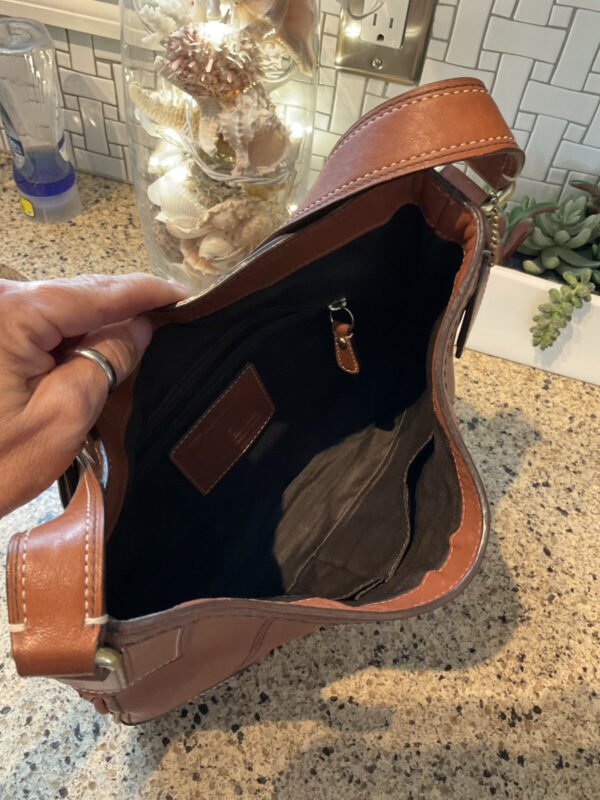 Coach Vintage Hamptons Leather Shoulder Hobo Bag 11043 Gossip Girl Cognac - Image 12