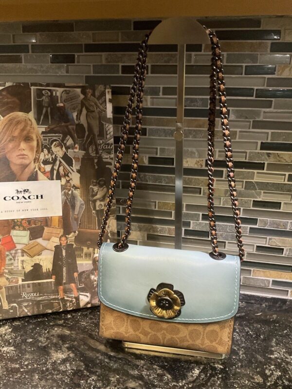 Coach Parker 18 With Tea Rose Signature Canvas/Leather Multi/Brass 29417 - Image 2
