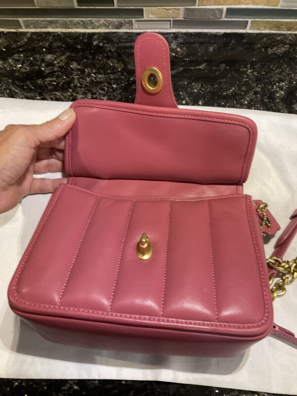 Coach Willis Top Handle 18 With Quilting Coach The Originals C3844 Rouge - Image 7