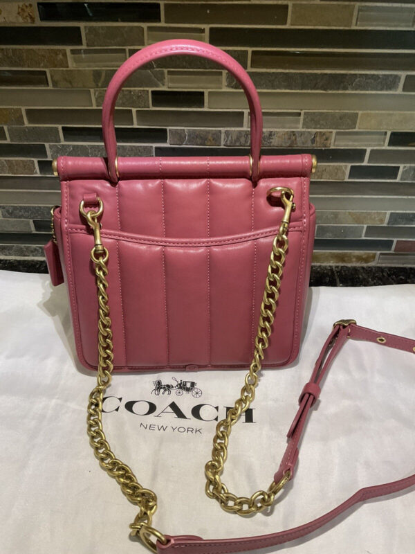 Coach Willis Top Handle 18 With Quilting Coach The Originals C3844 Rouge - Image 2