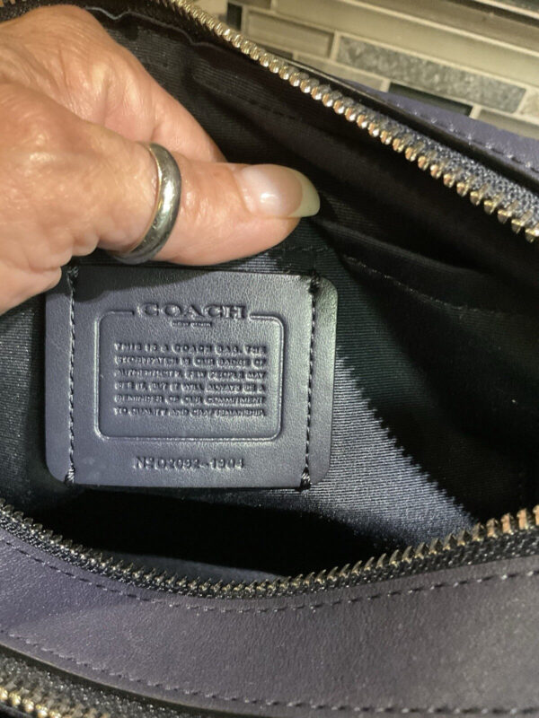 Coach Jes Bag With Star Quilting Napa Leather 1904 Navy Blue - Image 12