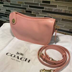 Coach 1941 Swinger Candy Pink Brass C5430 Leather Shoulder Bag The Originals